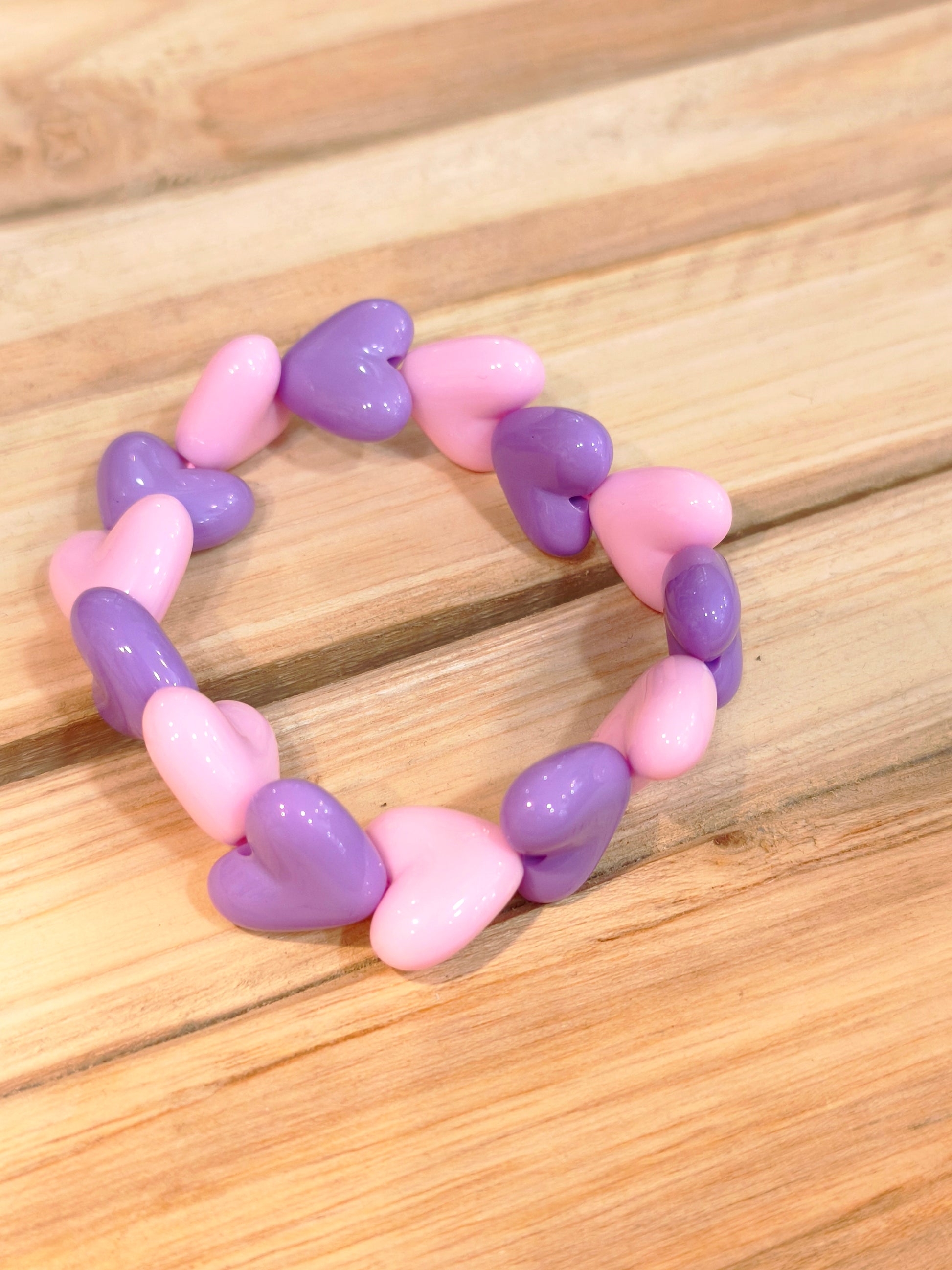 Bracelet adulte - Maxi coeurs - Gaga