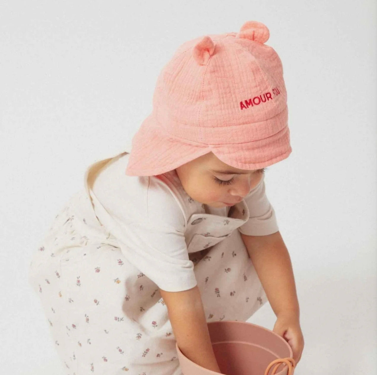 Chapeau large 6/12 mois - Amour fou  - Chamaye