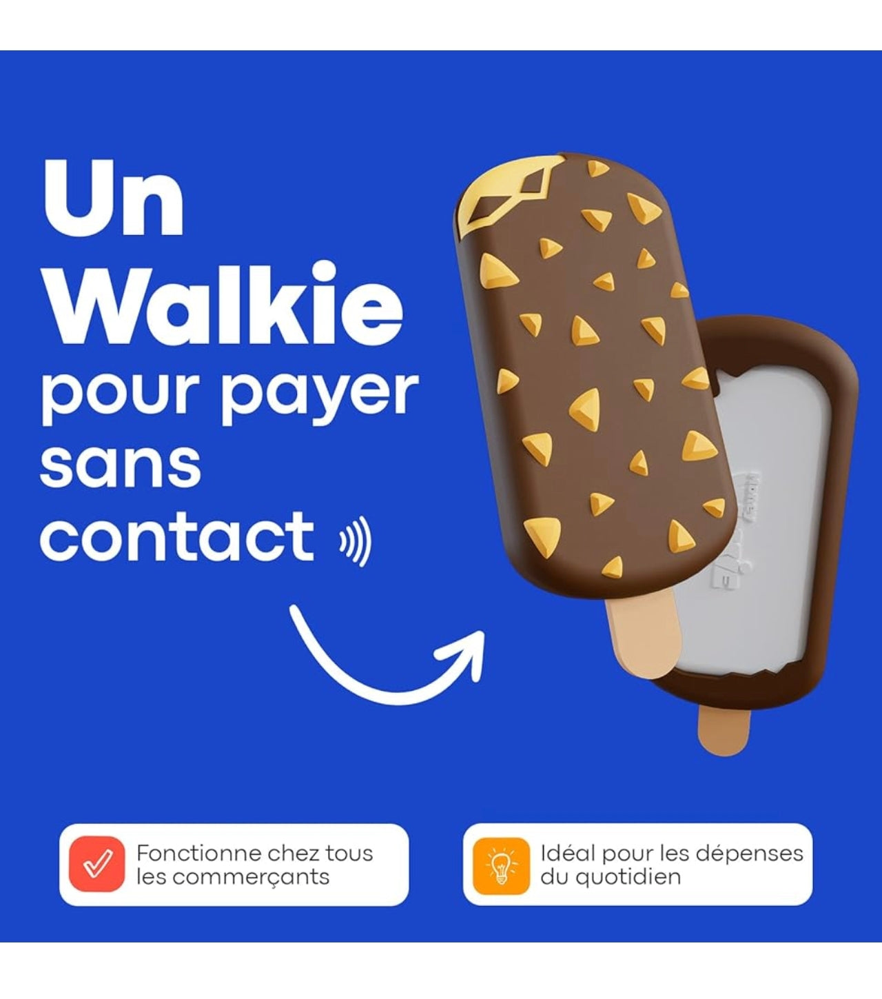 Porte-monnaie sans contact - Glace - Money Walkie