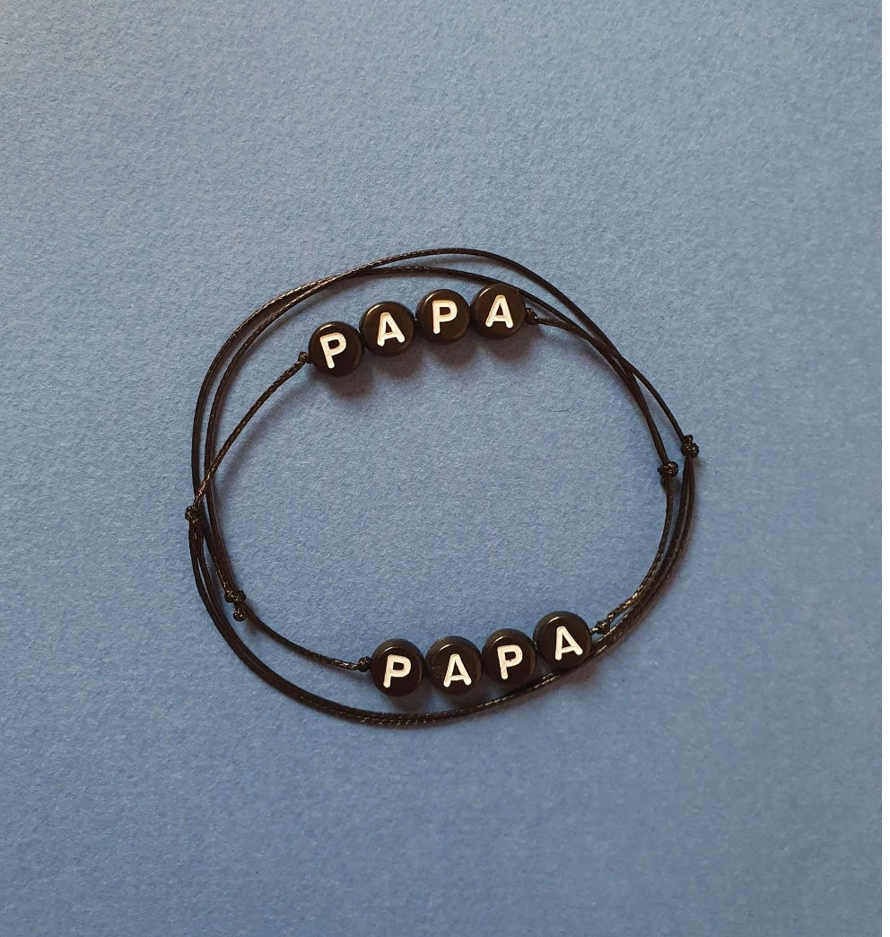 Bracelet coulissant - Papa - Mini Galaxie