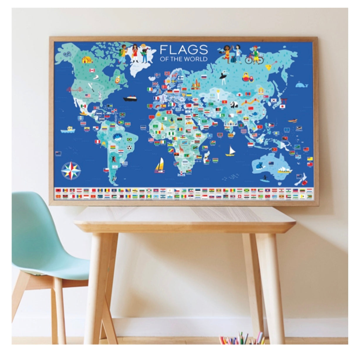 Poster et stickers - Drapeaux du monde - Poppik