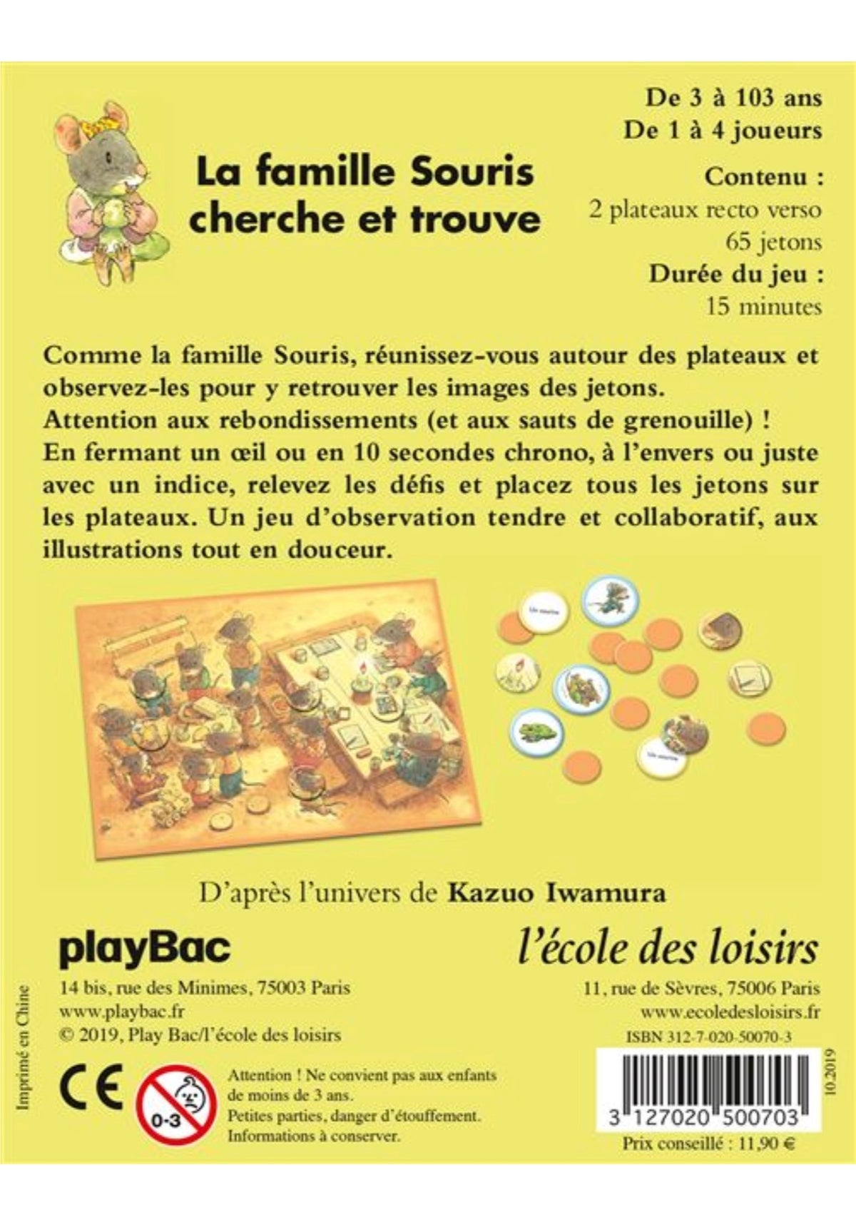 Jeu Cherche et Trouve de la Famille Souris - L'Ecole des Loisirs