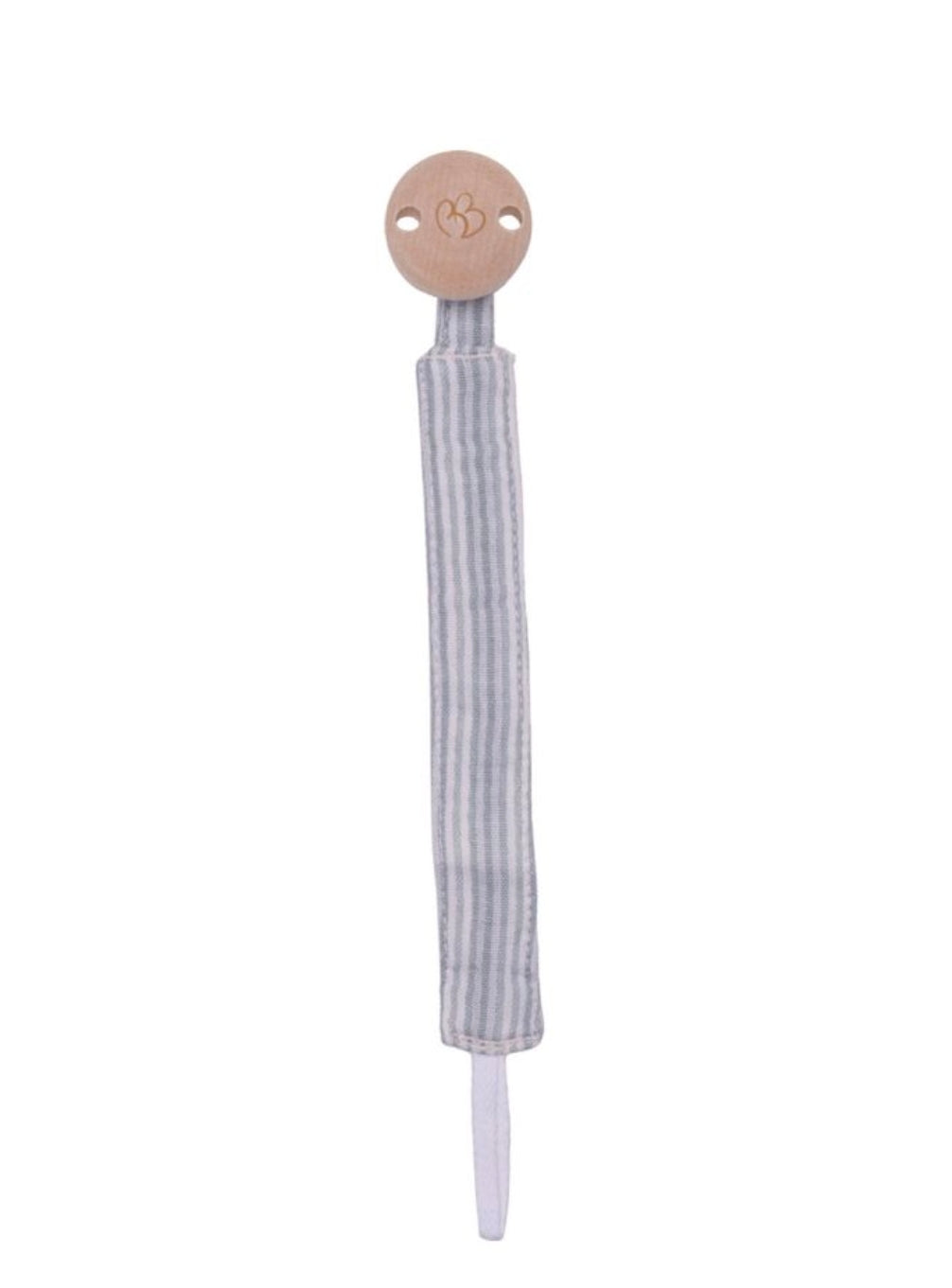 Attache tétine - Rayé vert de Gris - BB&CO