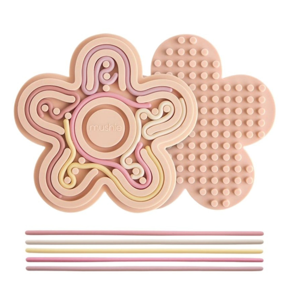 Jouets sensoriel en silicone - Flower Pastel - Mushie