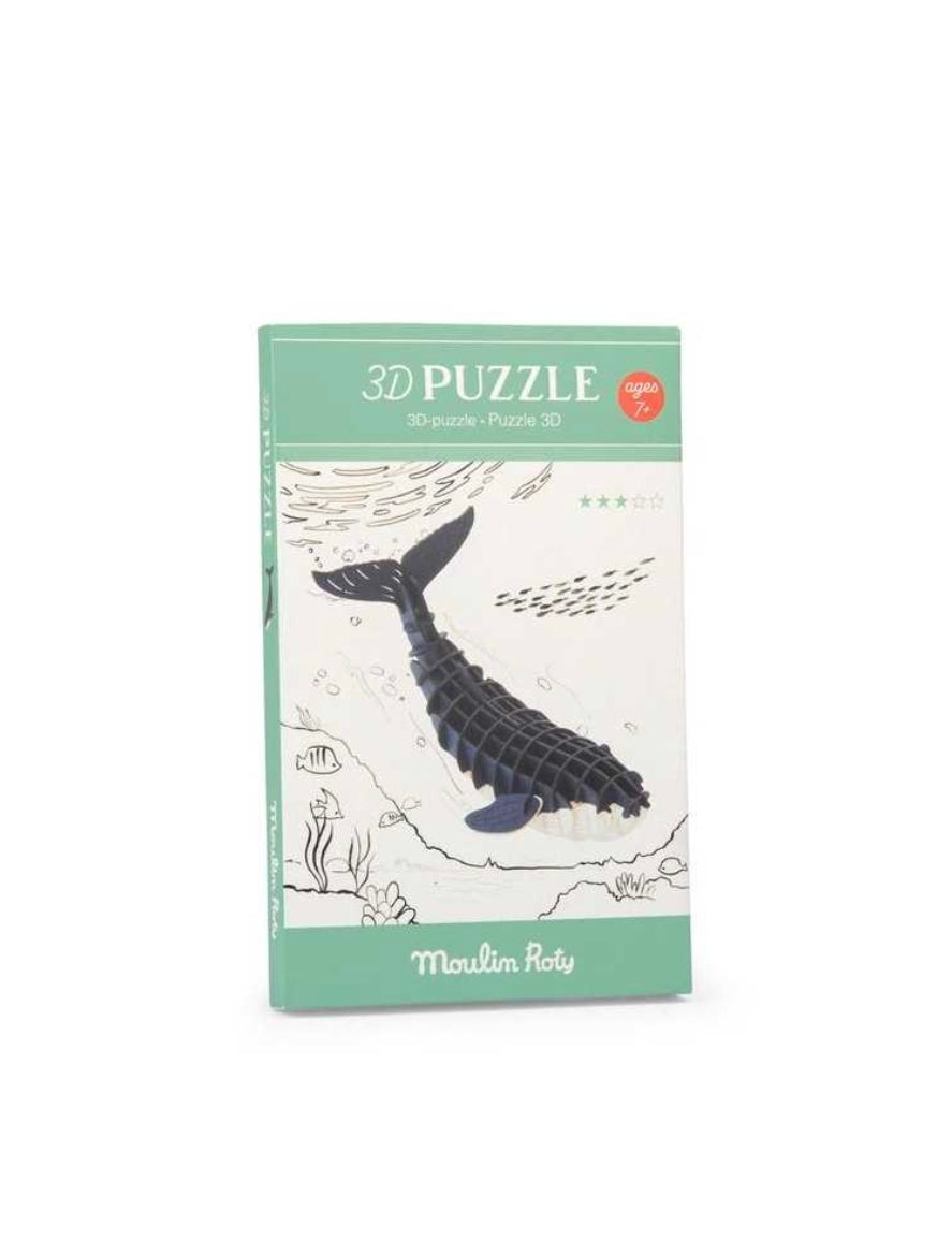 Puzzle 3D - Baleine - Moulin Roty