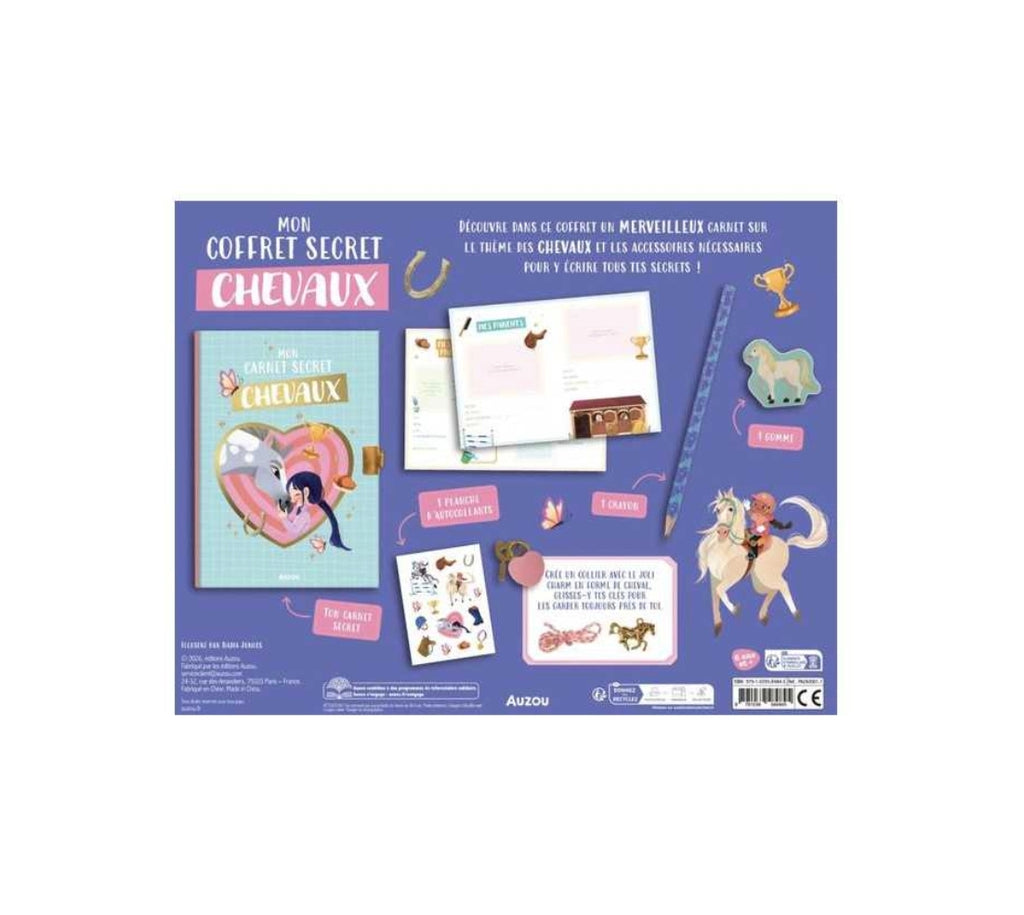 Mon coffret secret - Chevaux - Auzou