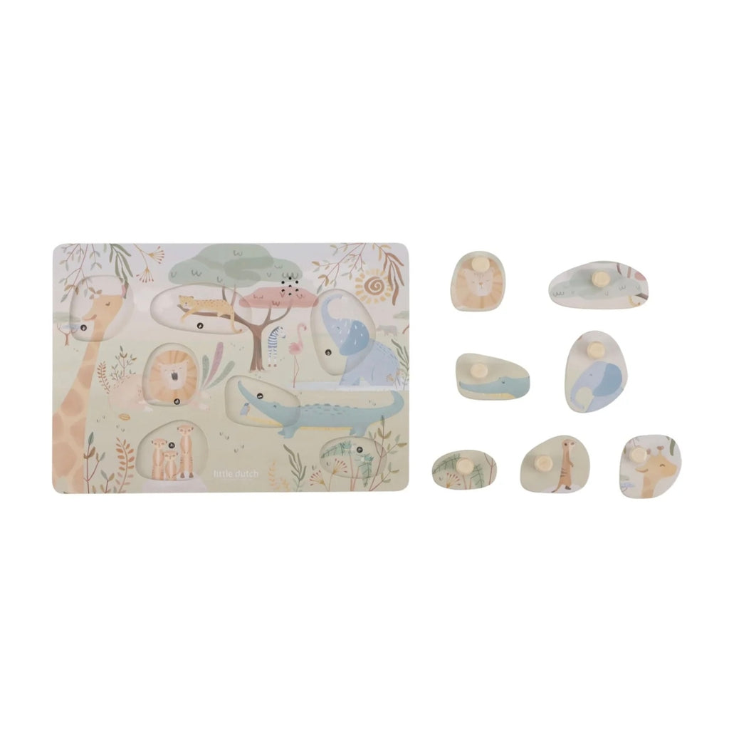 Puzzle sonore en bois - Safari Friends - Little Dutch