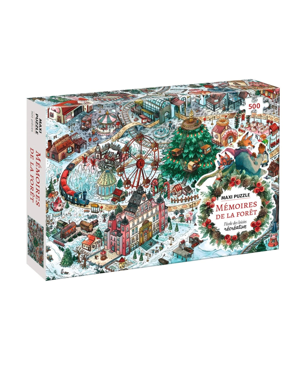Puzzle 500 pièces - Mémoires de la forêt Hiver - L'école des Loisirs