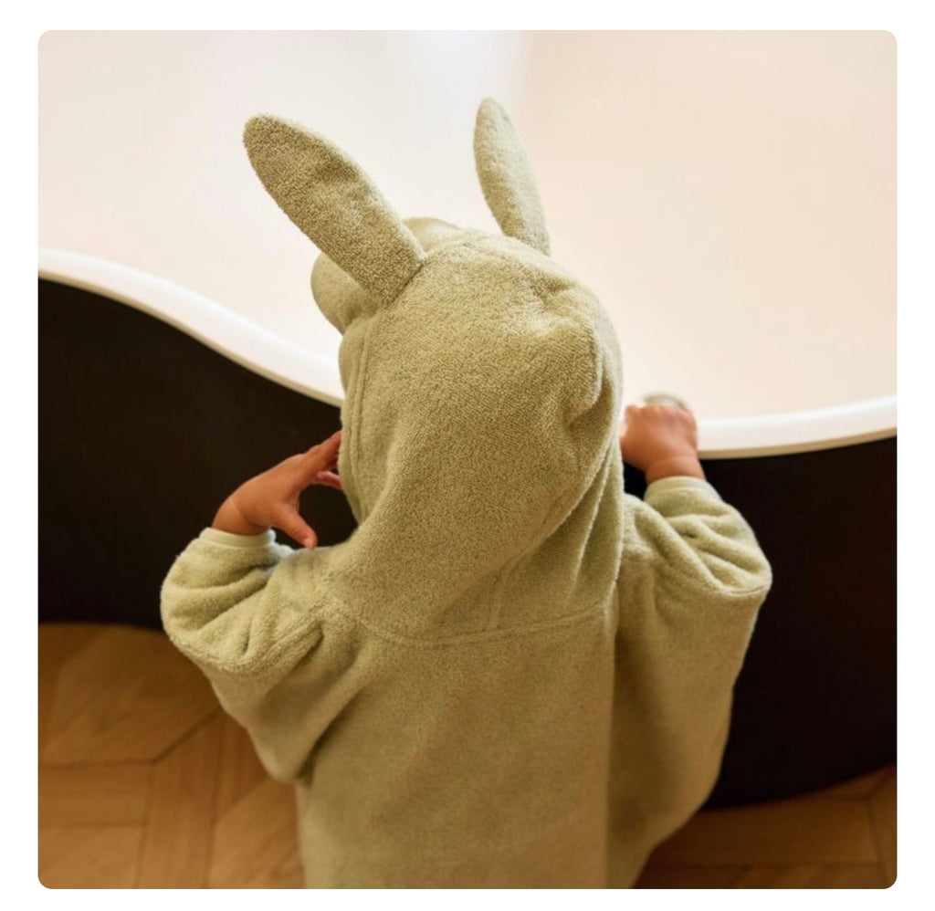 Poncho de bain - Soft Matcha  -  Jollein
