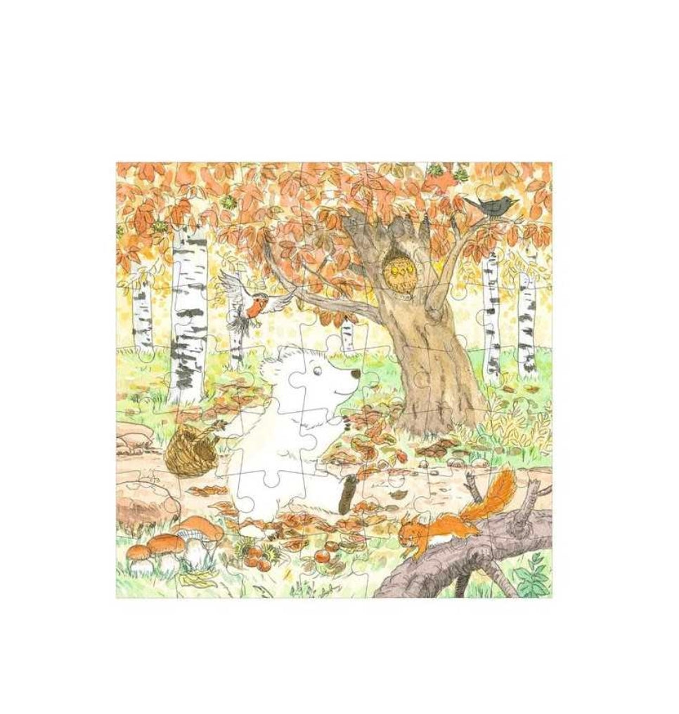 4 Puzzles évolutifs - Calinours fête les saisons - L'Ecole des Loisirs