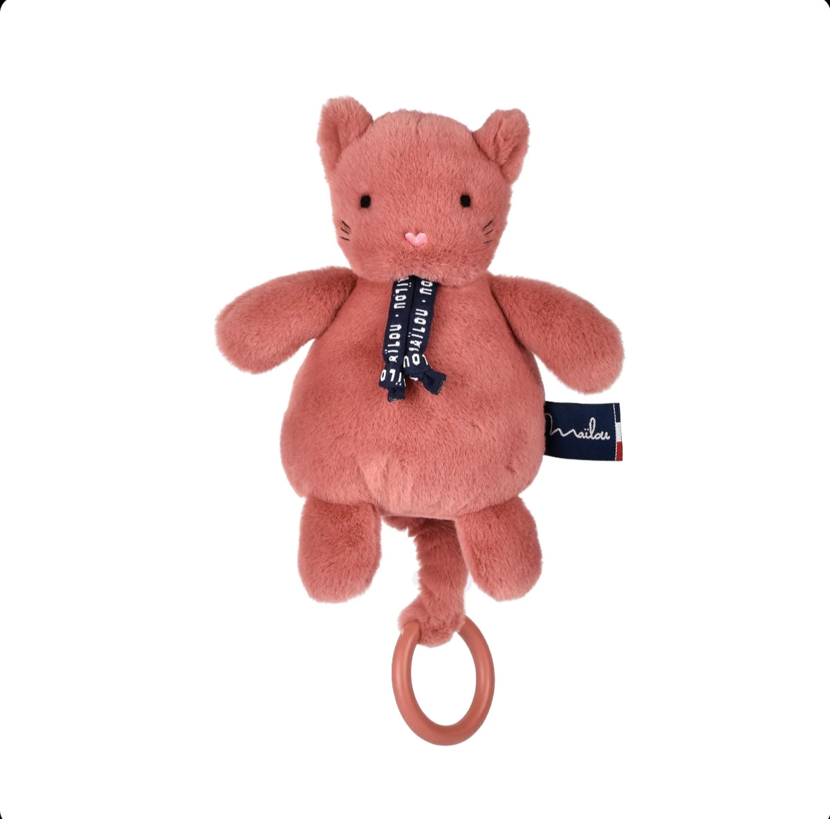 Boite à musique Chat - Rose - Maïlou