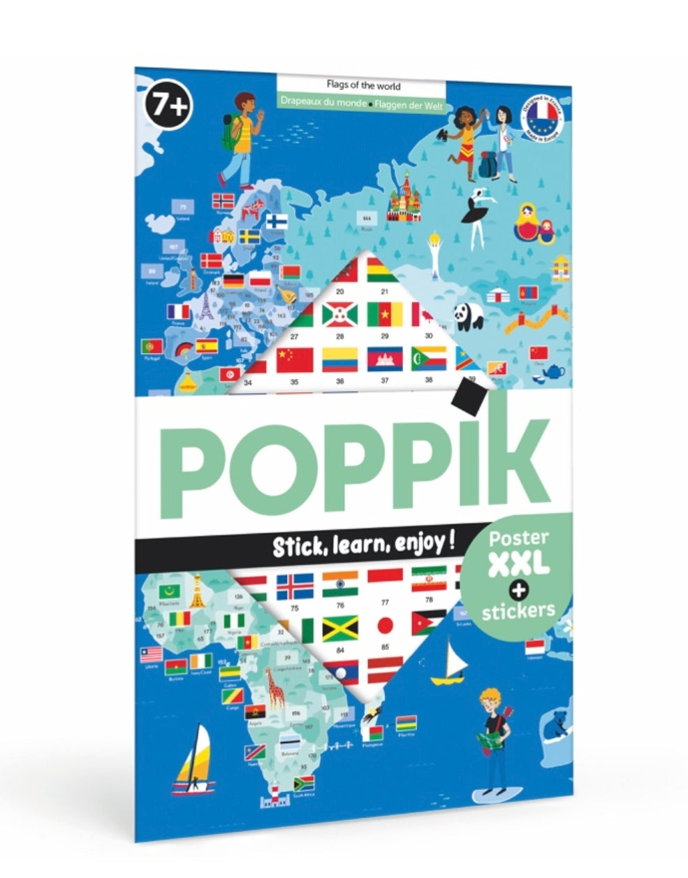 Poster et stickers - Drapeaux du monde - Poppik