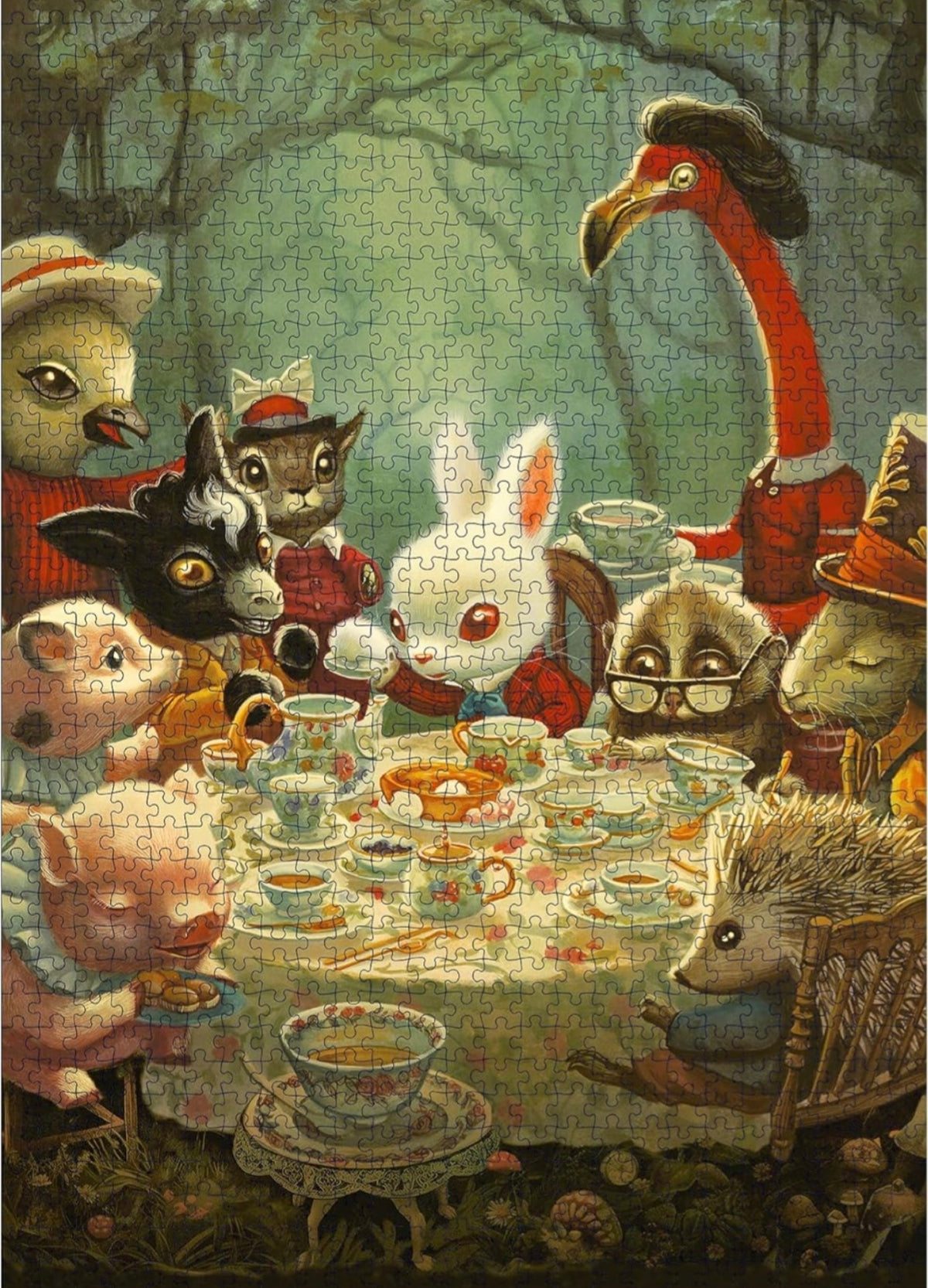 Puzzle 1000 pièces - Monsieur La Lapin Blanc - L'Ecole des Loisirs