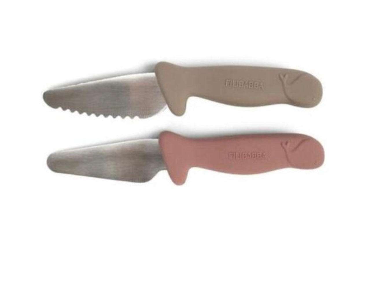 Ensemble de couteaux d'apprentissage - Rose et Taupe - Filibaba