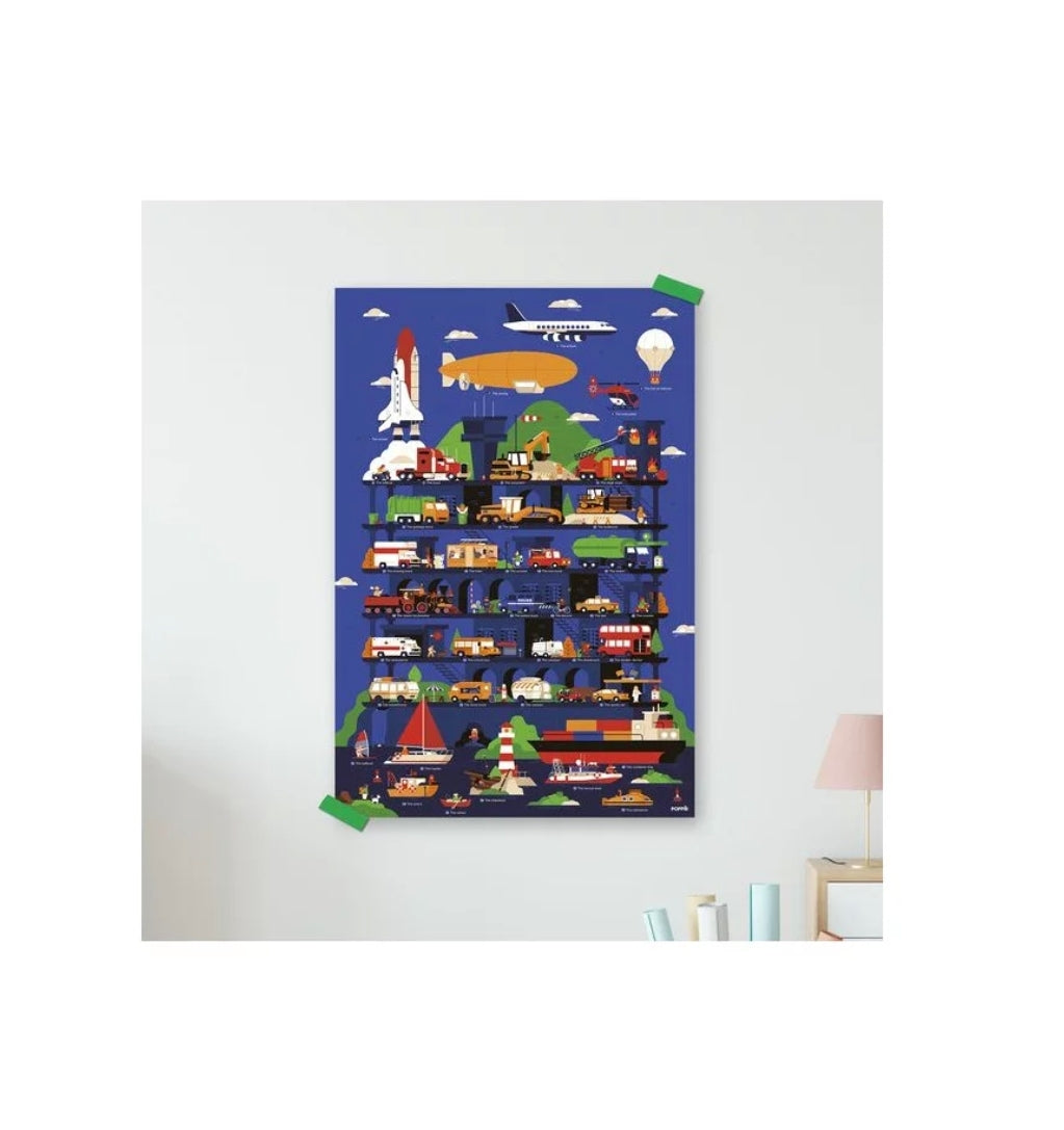 Poster et stickers - Les Véhicules - Poppik
