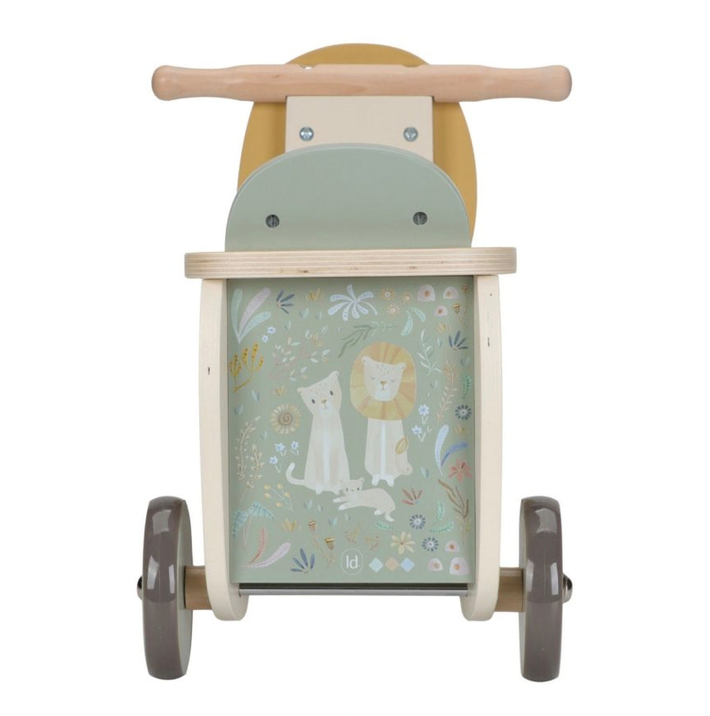 Porteur lion en bois - Safari - LIttle Dutch