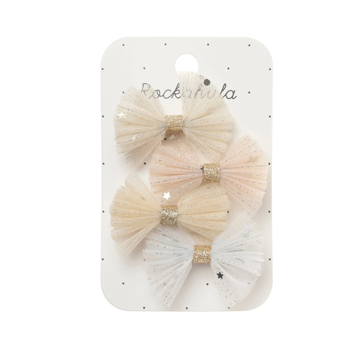 Lot de 4 barrettes - Tulle Scintillant - Rockahula