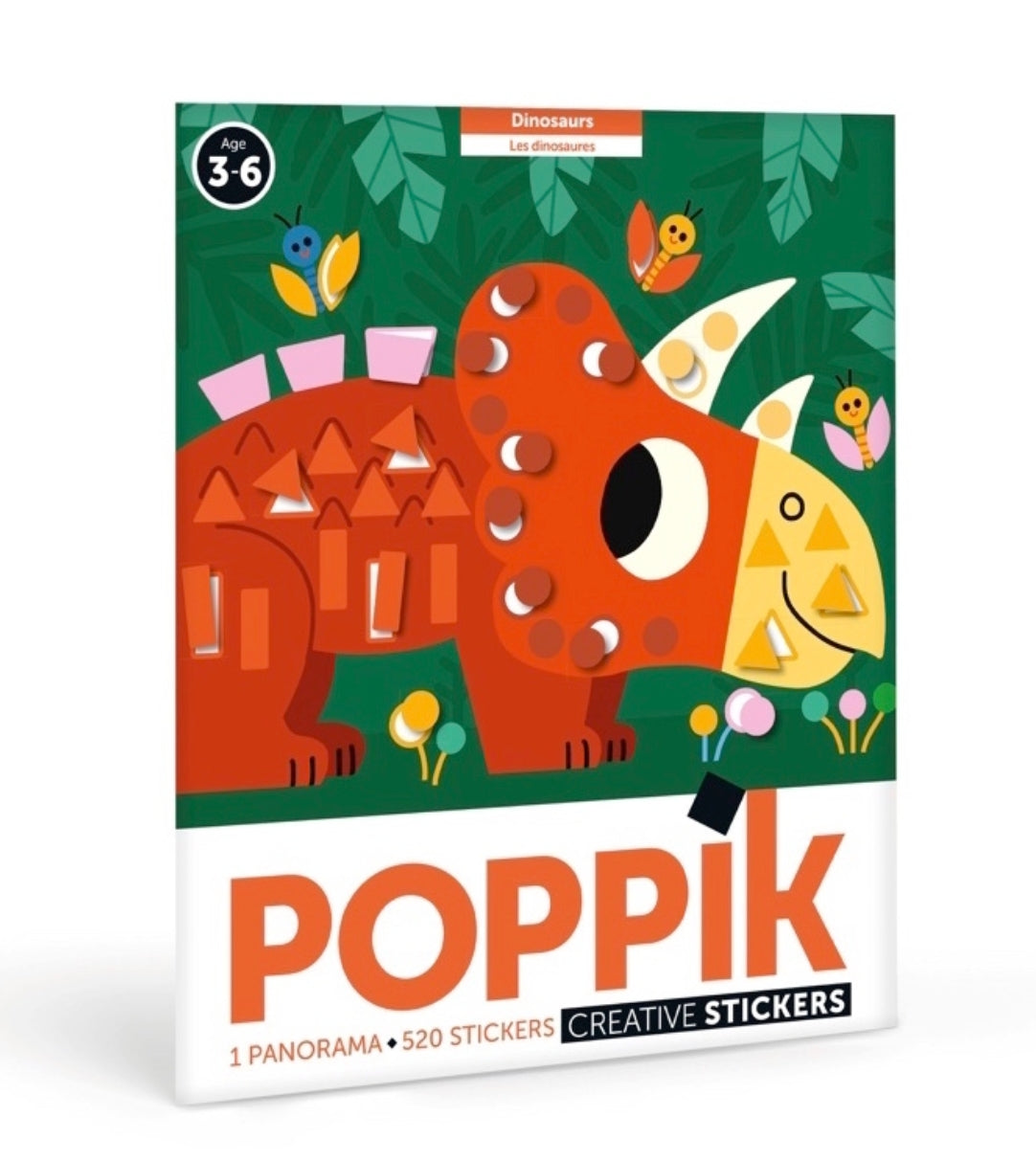 Poster panoramique et stickers - Dinosaures - Poppik