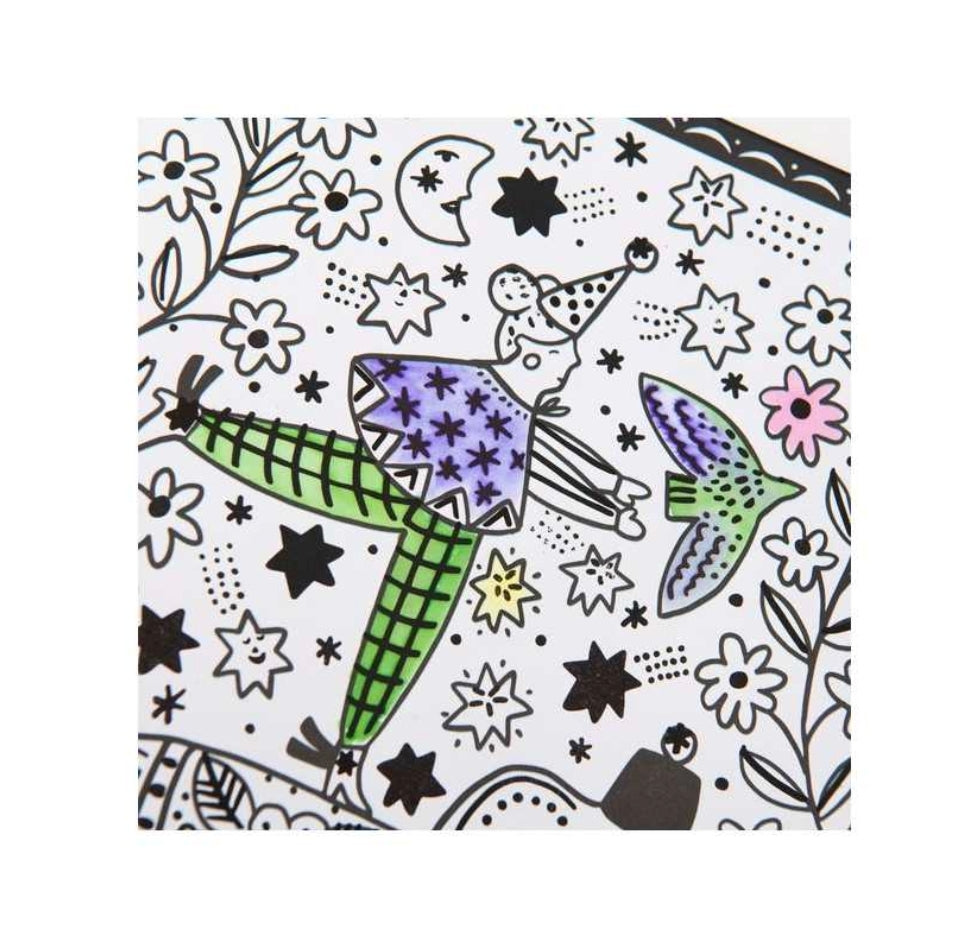 Coloriage aquarelle magique - Les Comètes -  Moulin Roty
