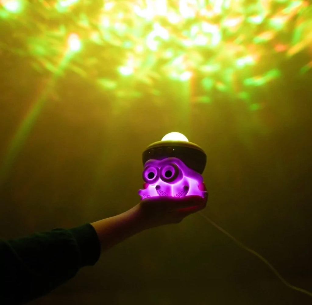 Veilleuse projecteur et enceinte bluetooth - Octopus - Mary's