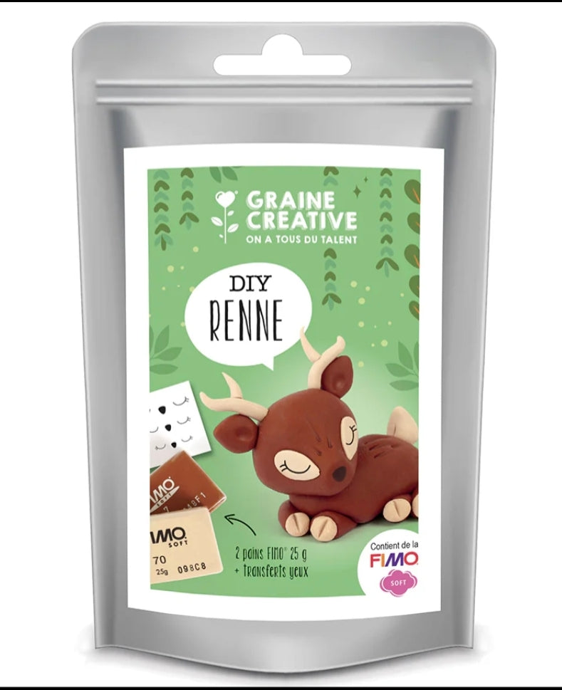 Fimo - Renne - Graine Créative