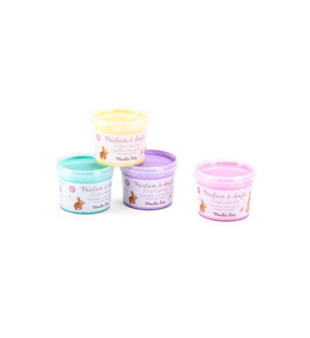 Peinture à doigts pastel - Les Rosalies - Moulin Roty