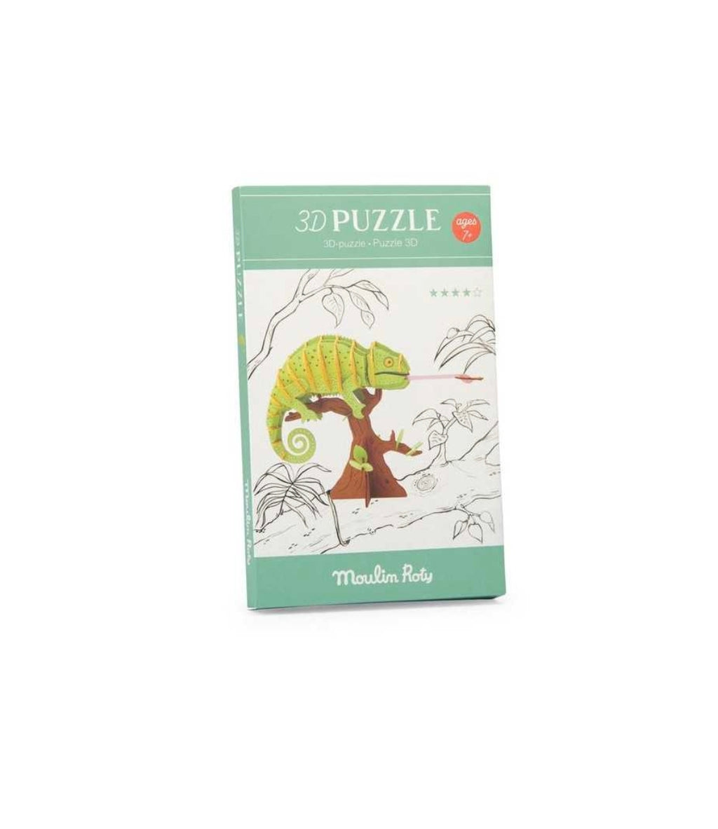 Puzzle 3D - Caméléon - Moulin Roty