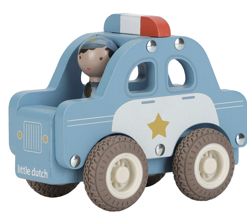 Voiture de police en bois - Little Dutch