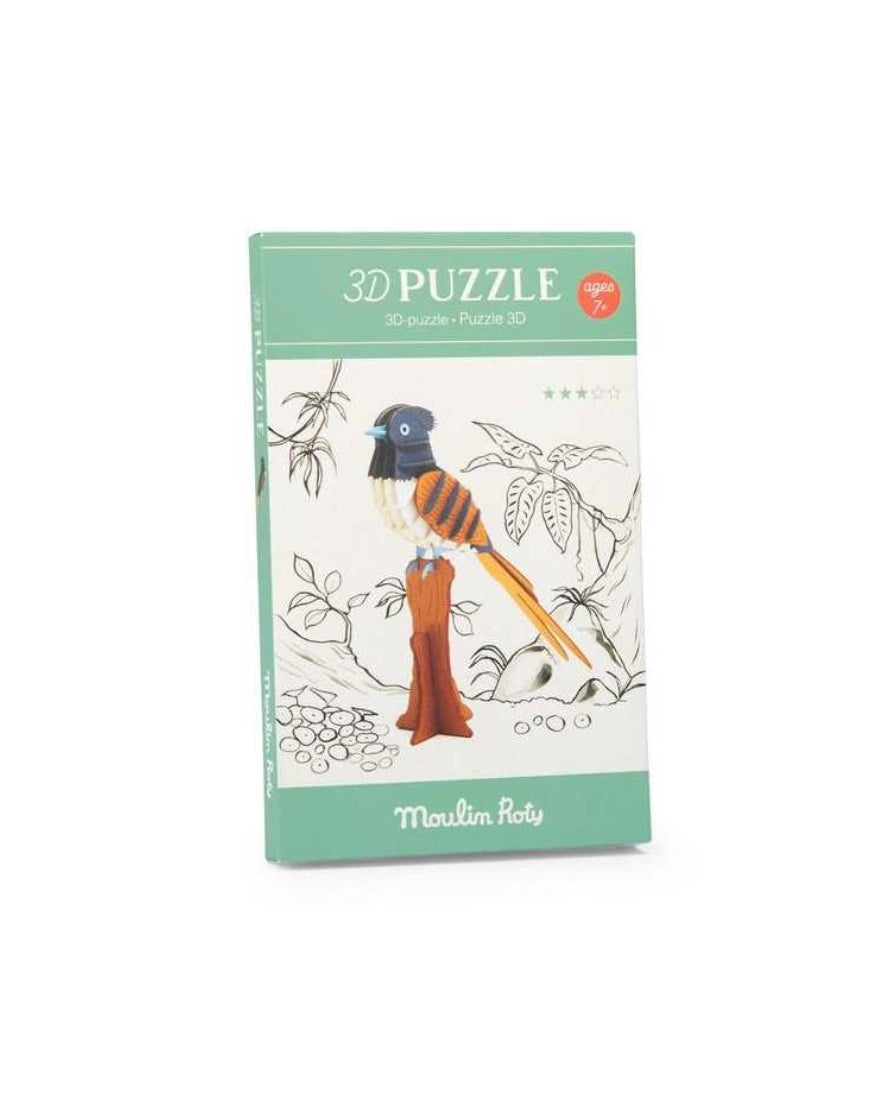 Puzzle 3D - Gobe-mouche du paradis - Moulin Roty