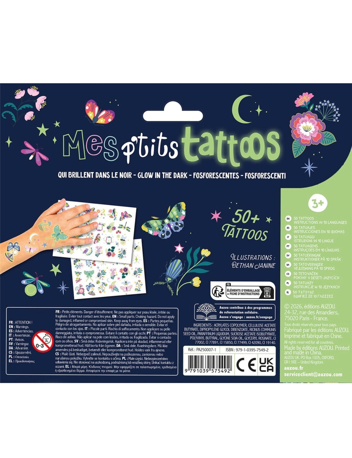 Mes Petits tattoos - Nuit Enchantée - Auzou
