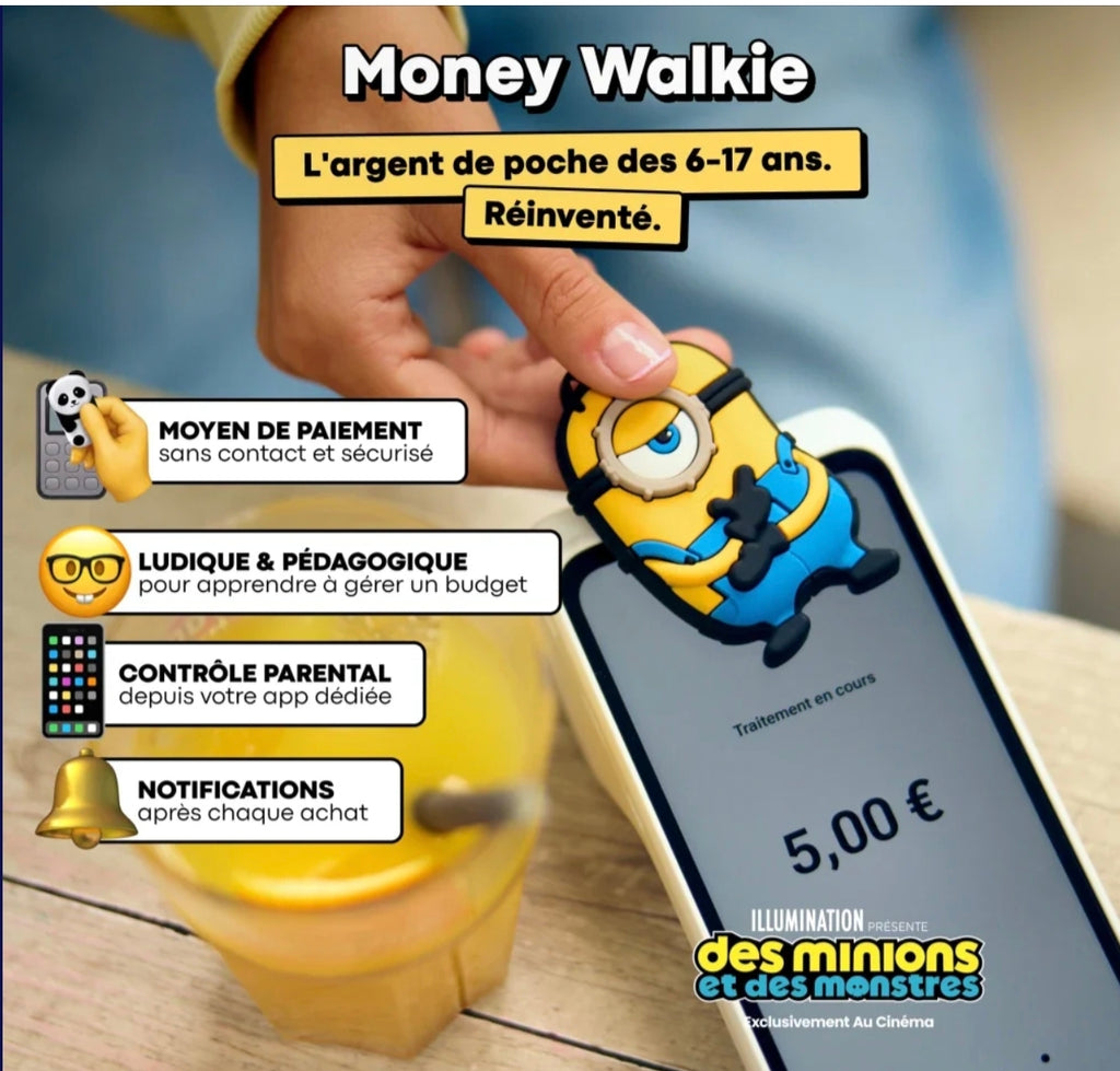 Porte-monnaie sans contact - Minions - Money Walkie
