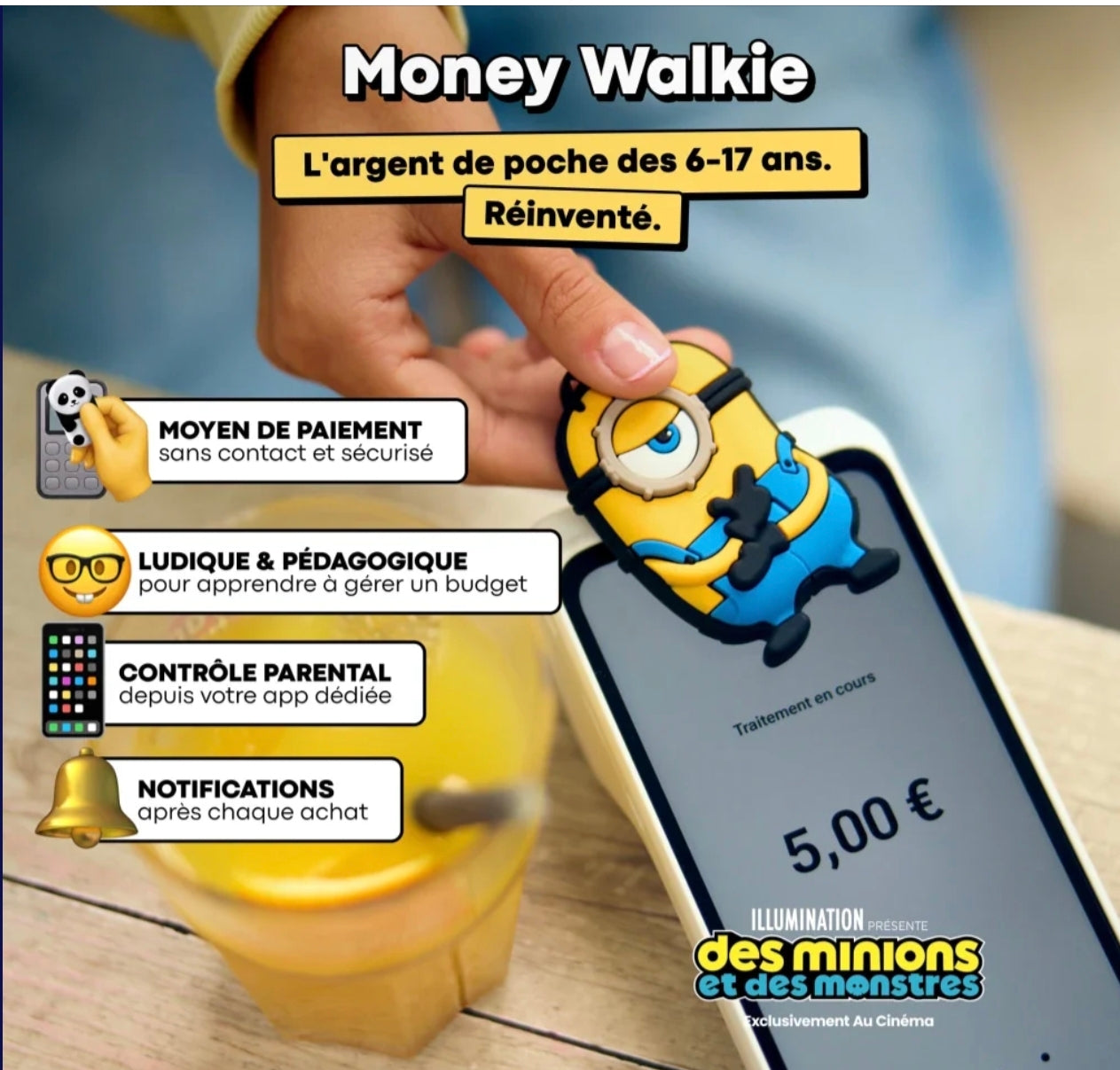 Porte-monnaie sans contact - Minions - Money Walkie