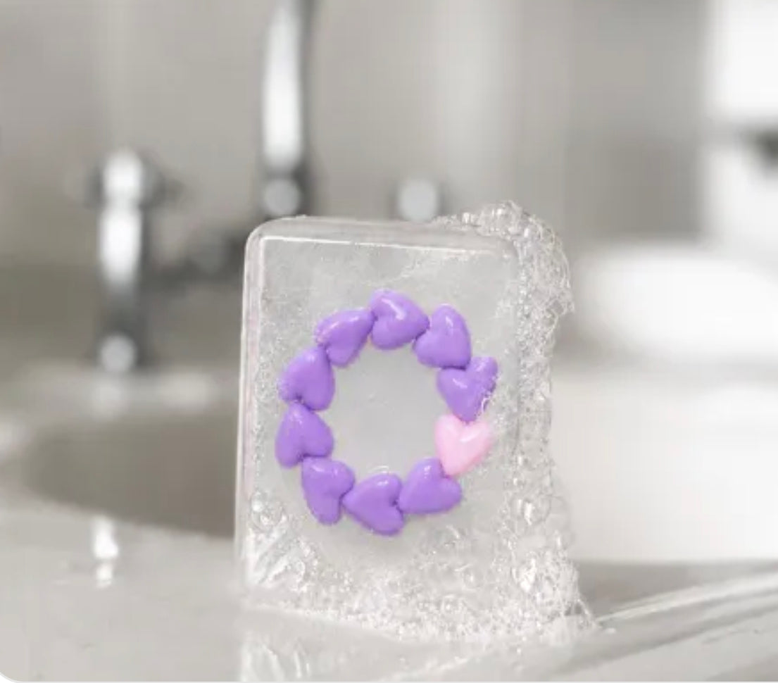Savon artisanal - Bracelet maxi-coeurs enfant - Ludi Soap x Gaga