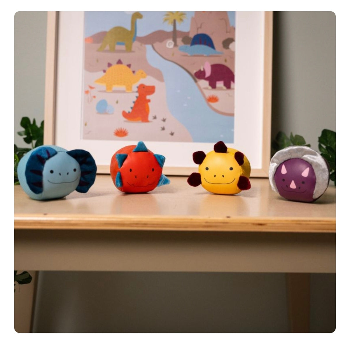 Set de 4 balles sensorielles Dooballs - Dinosaures - Little Big Friends