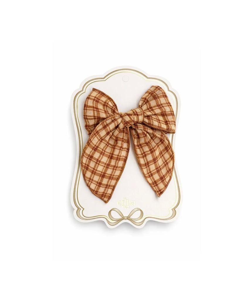 Barrette noeud - Vichy - Mrs Ertha