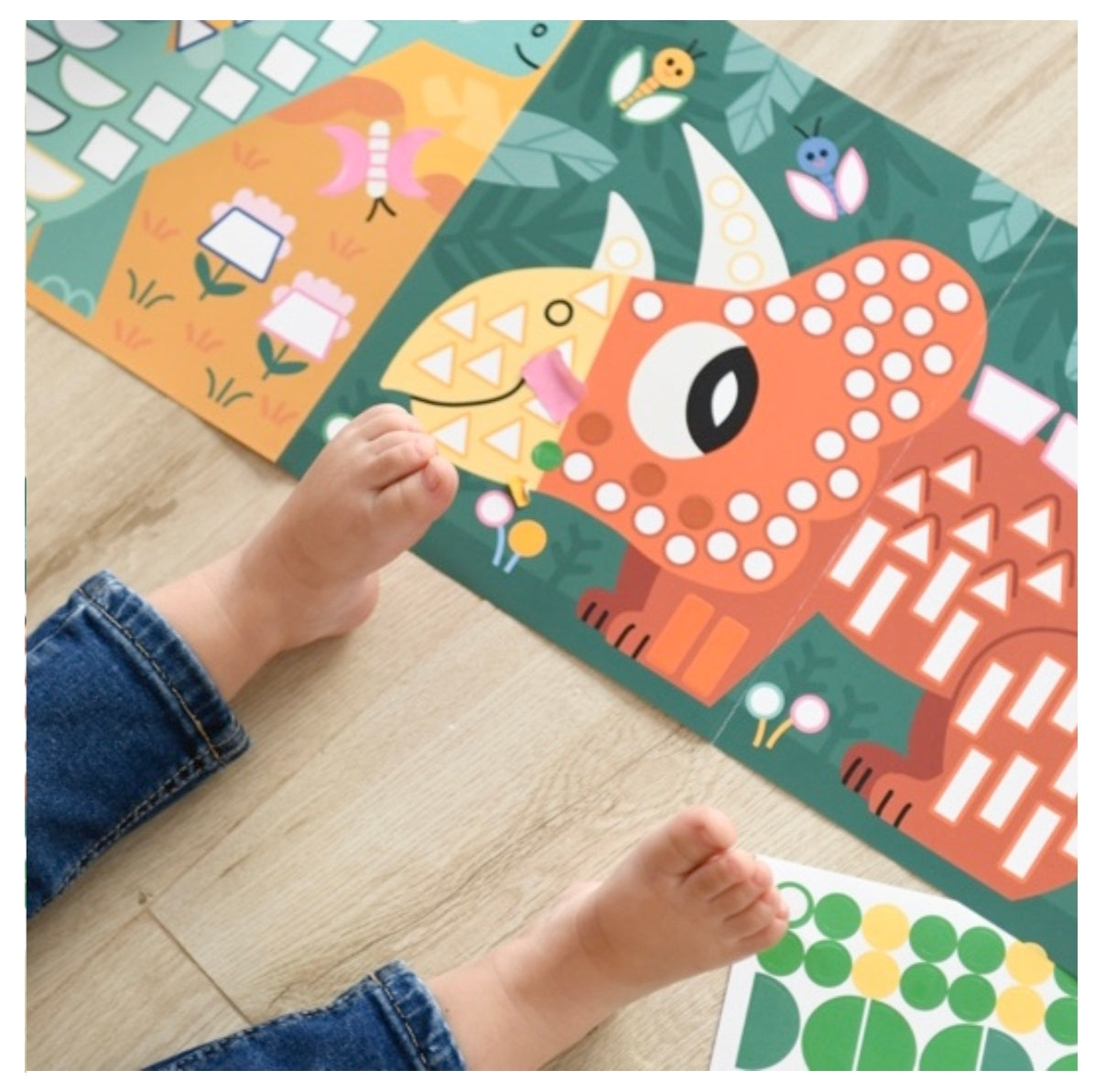 Poster panoramique et stickers - Dinosaures - Poppik
