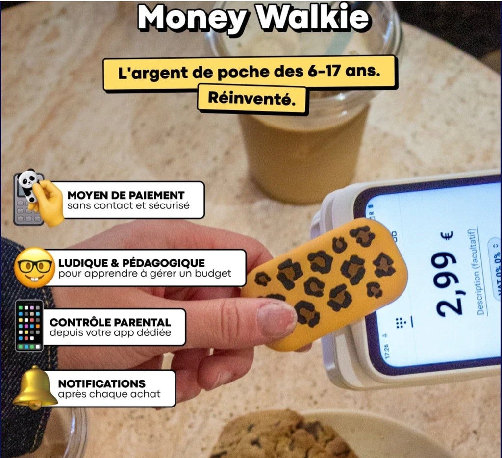 Porte-monnaie sans contact - Léopard - Money Walkie