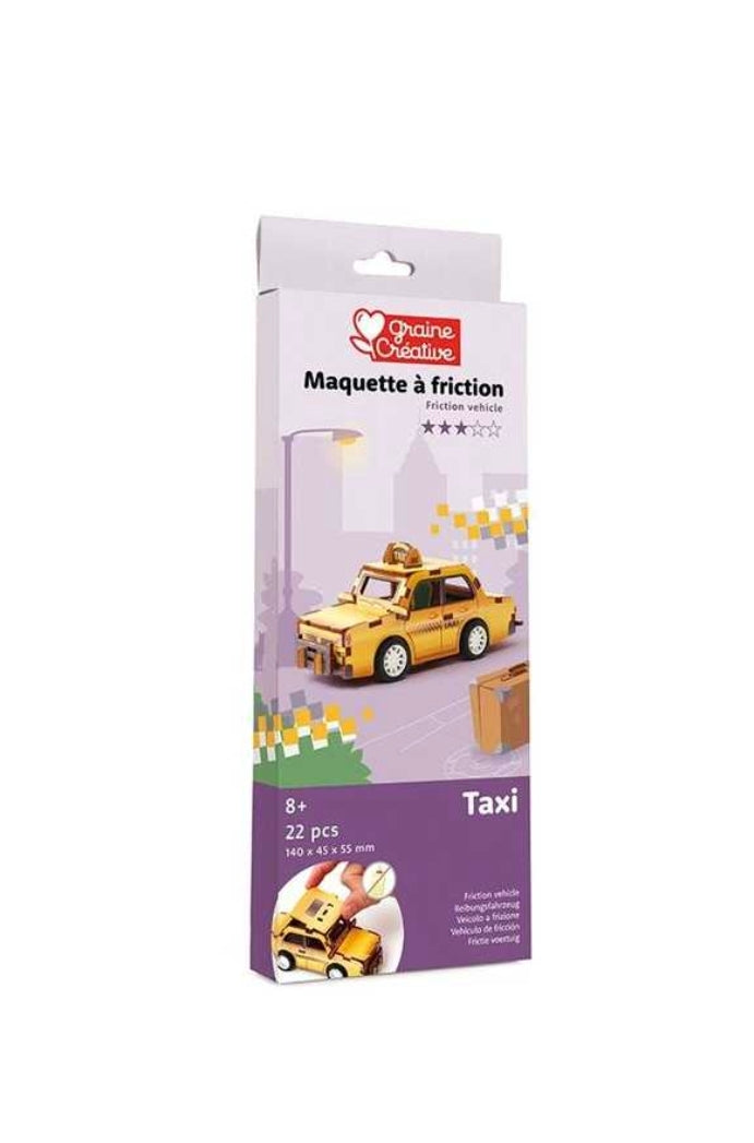 Maquette bois - Véhicule taxi - Graine Créative