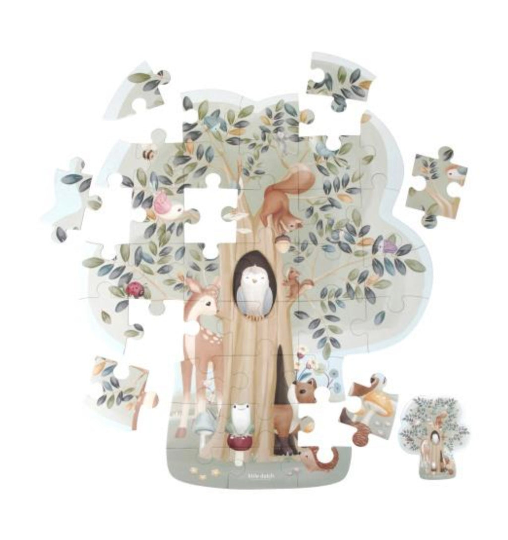 Puzzle de sol en carton FSC - Forest Friends - Little Dutch