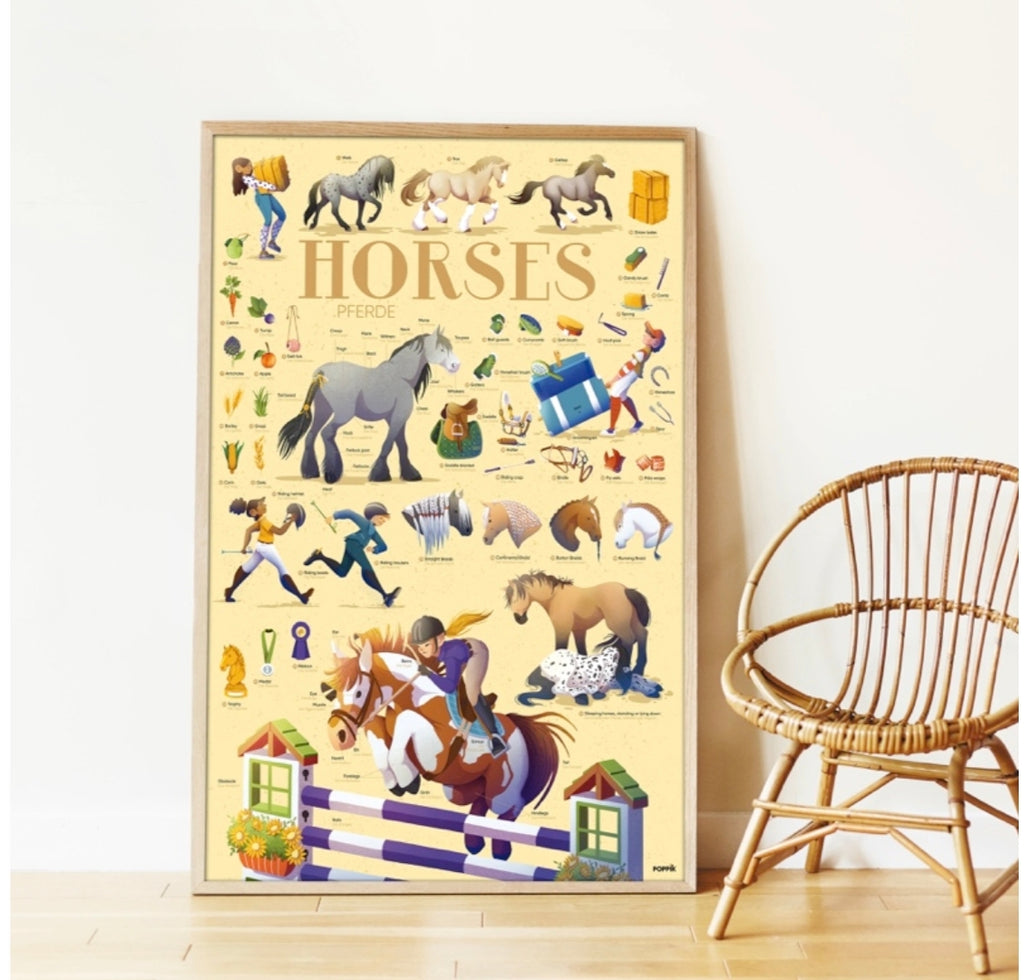 Poster et stickers - Chevaux - Poppik