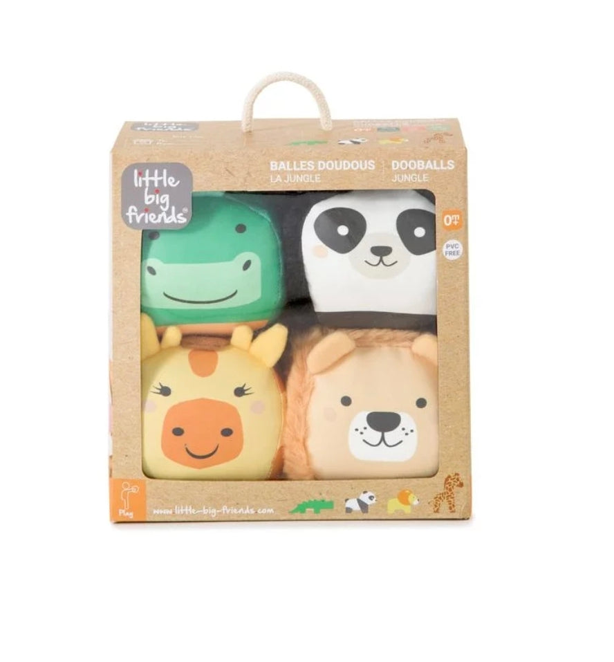 Set de 4 balles sensorielles Dooballs - Jungle - Little Big Friends