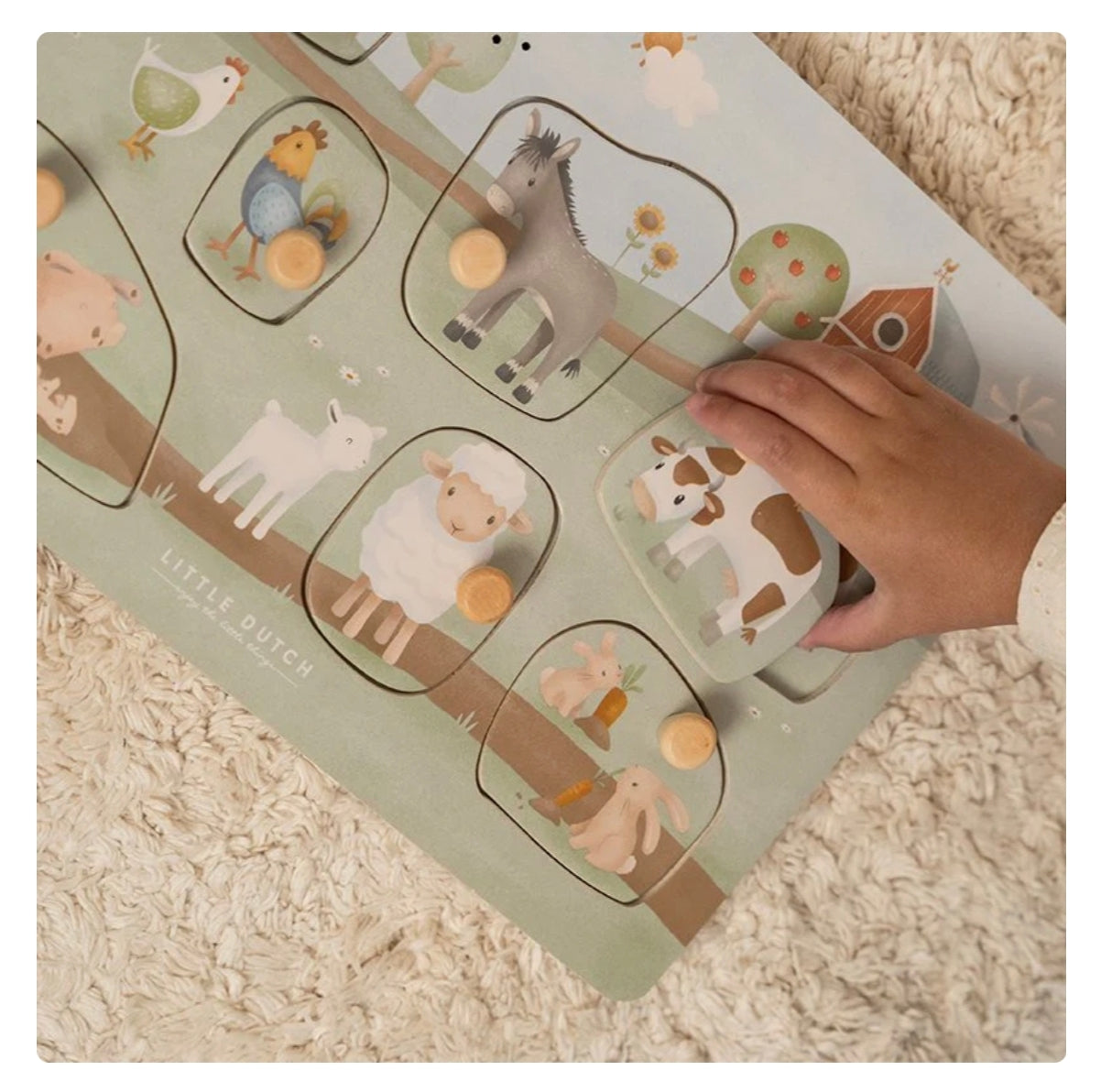 Puzzle sonore en bois FSC - Little Farm - Little Dutch