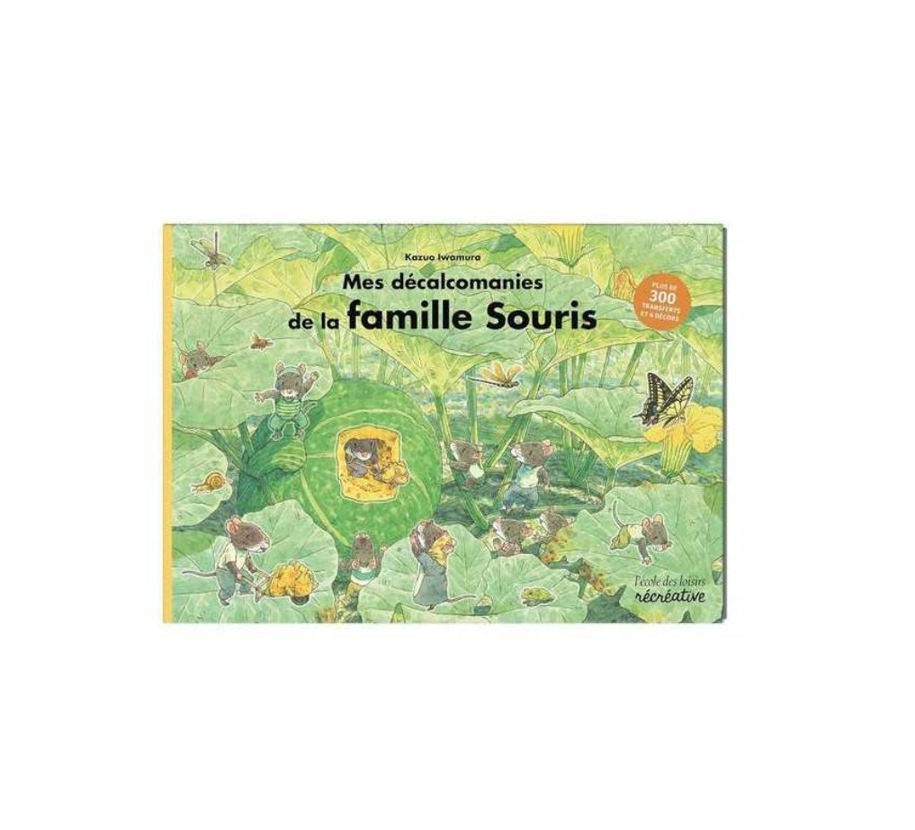Décalcomanie - La Famille Souris -  L'école des Loisirs