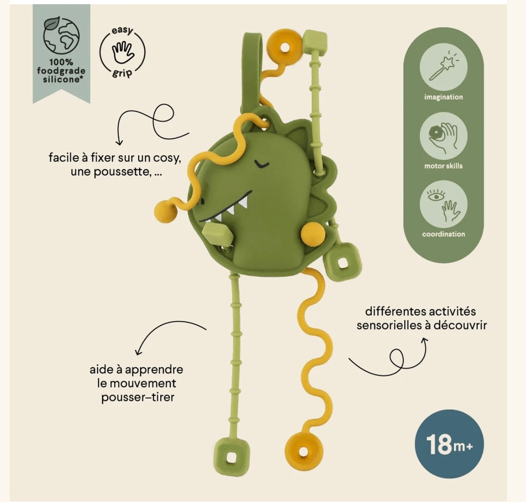 Jouets sensoriel en silicone - Mr Dino - Trixie