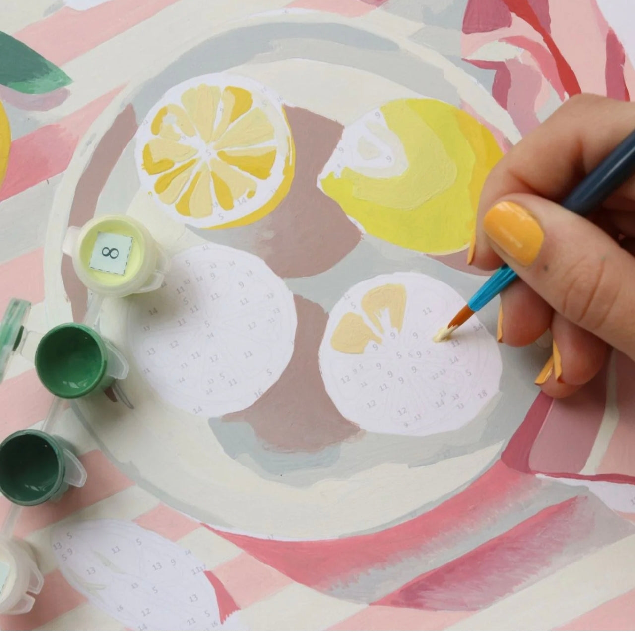 Peinture au numéro - Citron de Menton - La Petite Epicerie