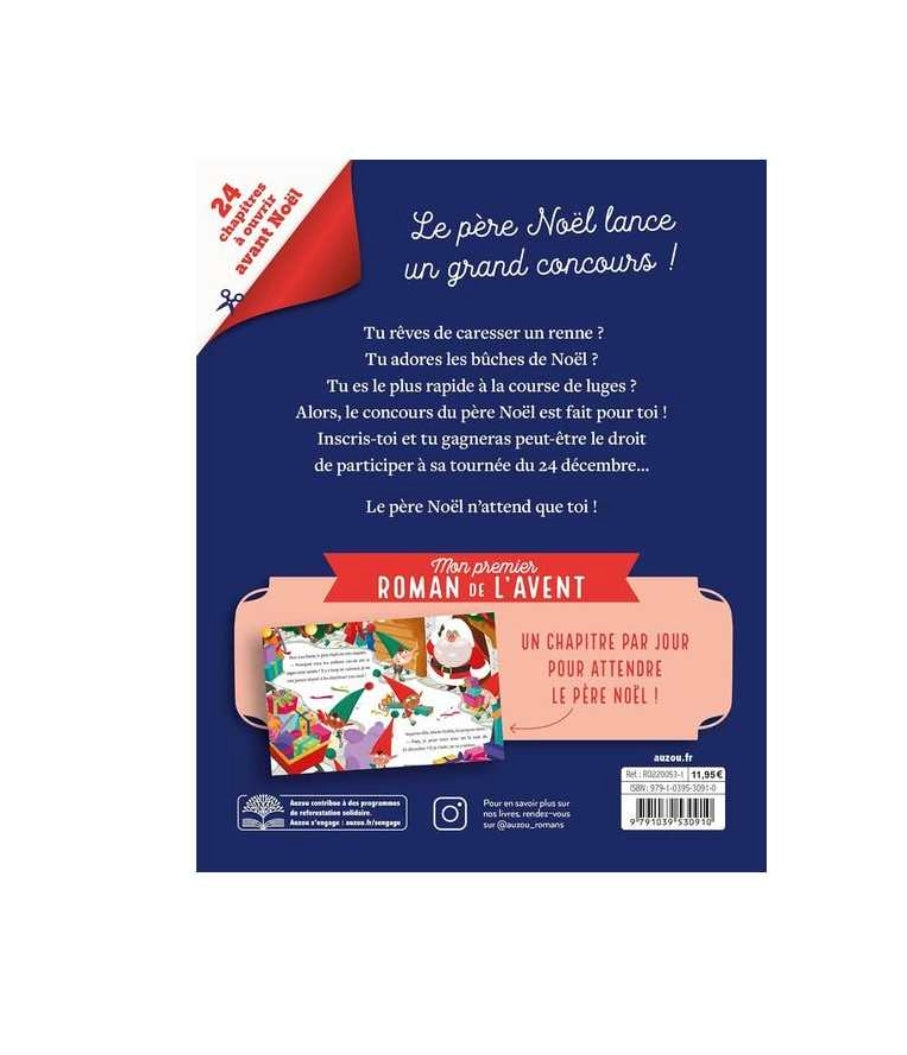Mon Premier Roman de l'avent - Le Concours du Père-Noël - Auzou