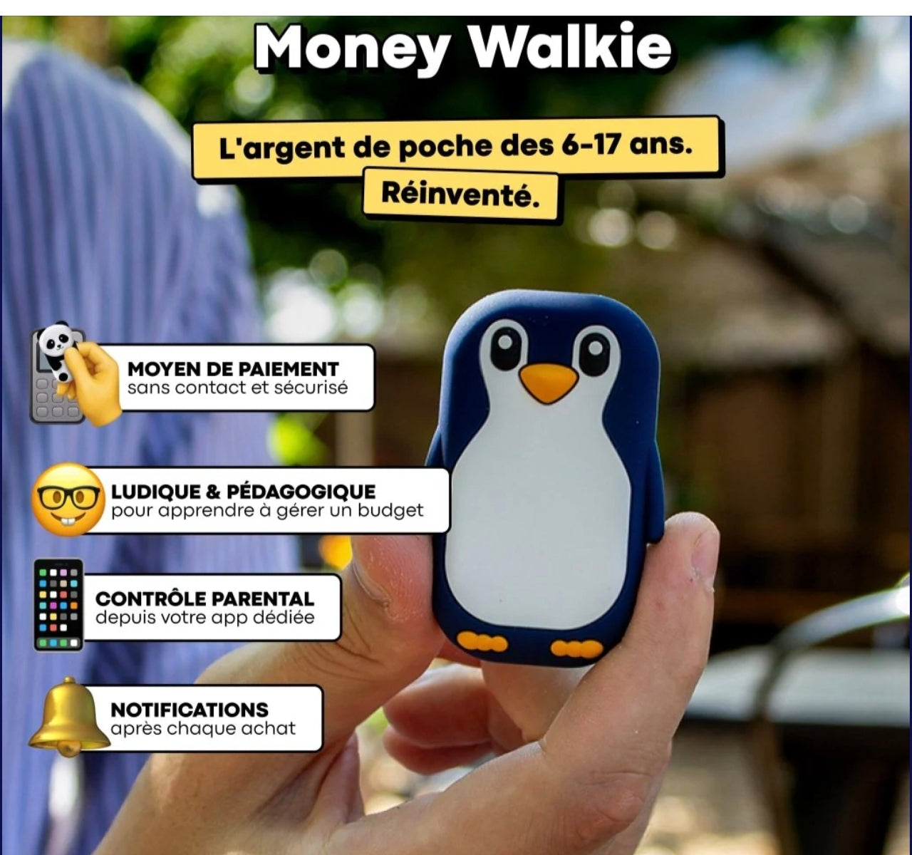 Porte-monnaie sans contact - Panda - Money Walkie