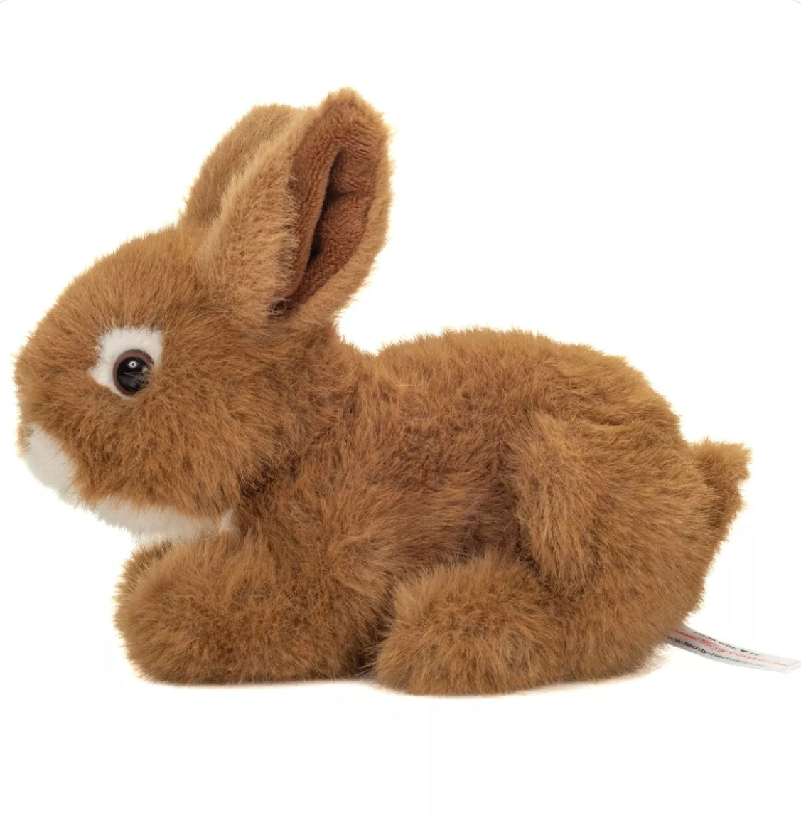 Peluche lapin assis 17 cm - Marron  -  Teddy Herrmann