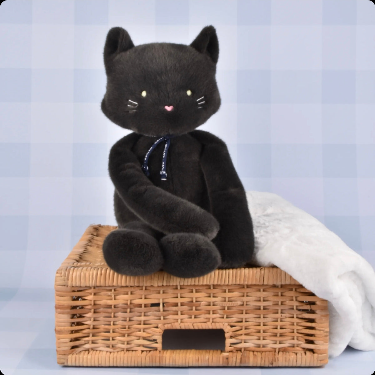 Peluche chat Méloé 56 cm - Noir Anthracite - Maïlou
