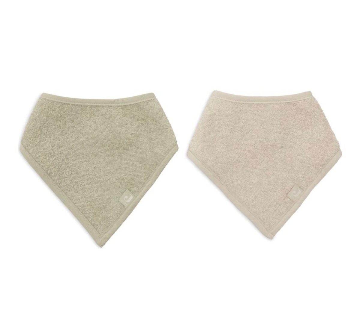 Set de 2 bavoirs bandana -  Matcha/Sand - Jollein